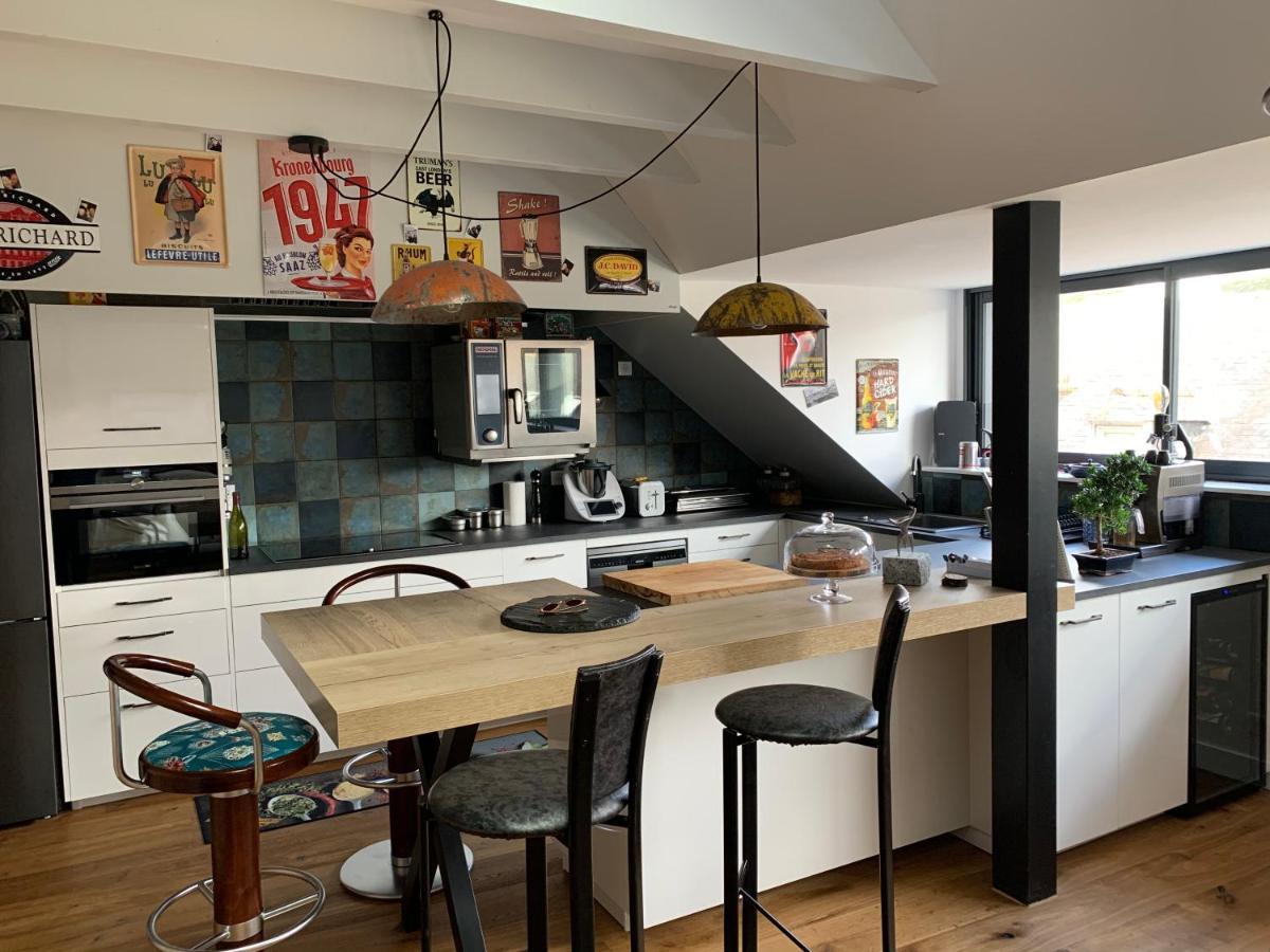Appartement 3 Chambres Centre Ville Et 100M De La Mer コンカルノー エクステリア 写真